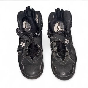 Black High-Top Sneakers with Logo